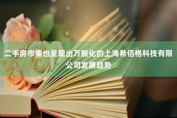 二手房市集也呈现出万般化的上海希佰格科技有限公司发展趋势
